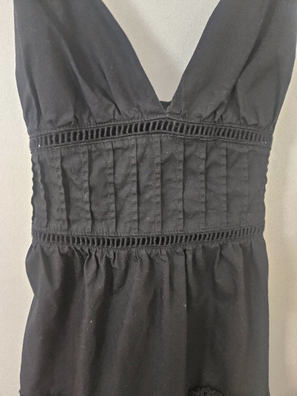 ZARA Little Black Dress - XS Cotton Open Back Mini
